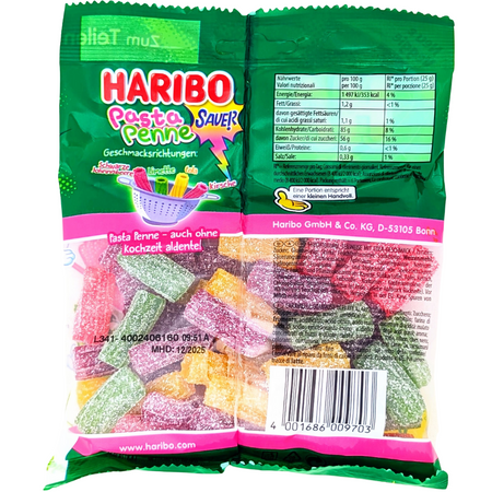 Haribo Pasta Penne Sour (Germany) - 160g