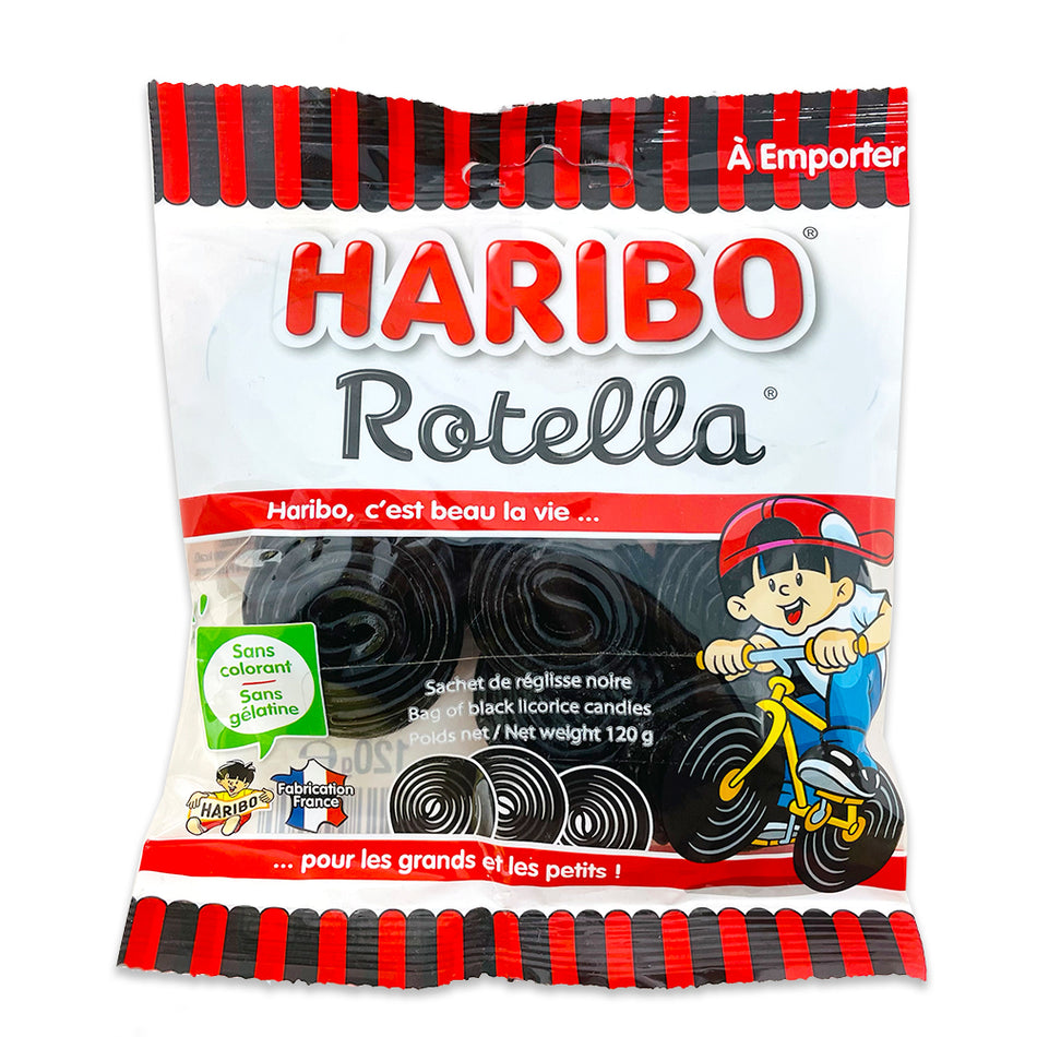 Haribo Rotella - 120g, Haribo Rotella, Wheel-shaped Gummies, Fruity Flavor, Candy Bliss, Sweet Delight, Whimsical Candy