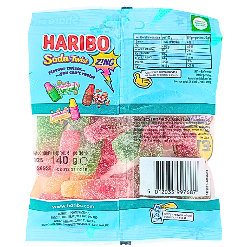 Haribo Soda Twist (UK) - 140g