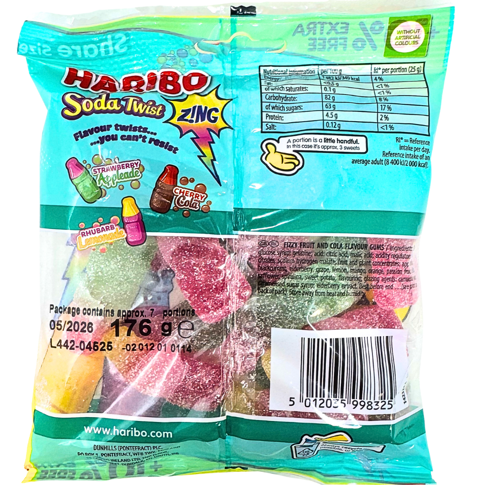Haribo Soda Twist (UK) - 176g