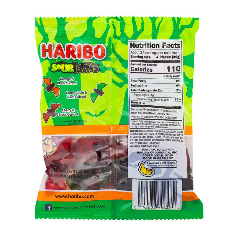 Haribo Sour Vampire Bats - 4oz