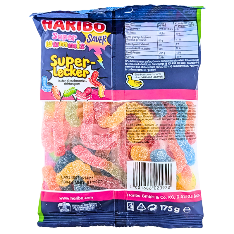 Haribo Super Wummis (Germany) - 175g