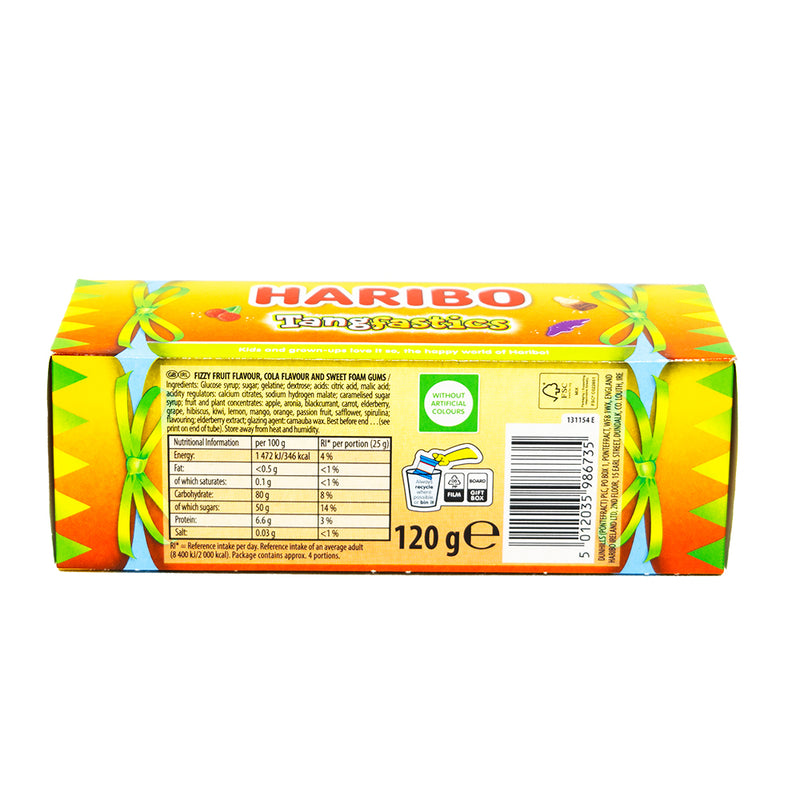 Haribo Tangfastics (UK) - 120g   Nutrition Facts Ingredients
