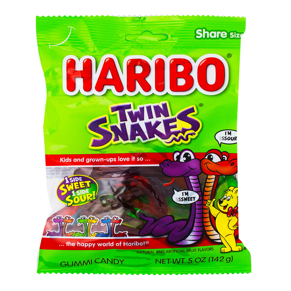 Haribo Twin Snakes - 5oz