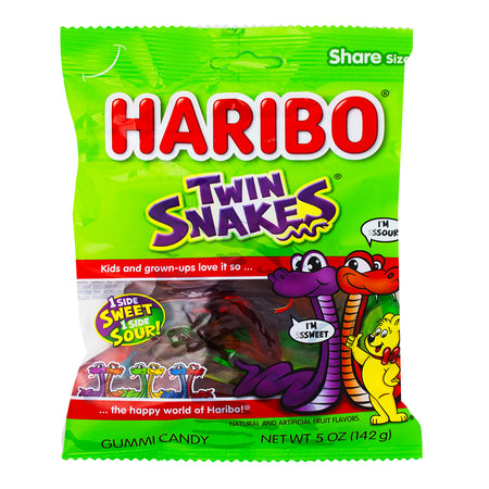 Haribo Twin Snakes - 5oz