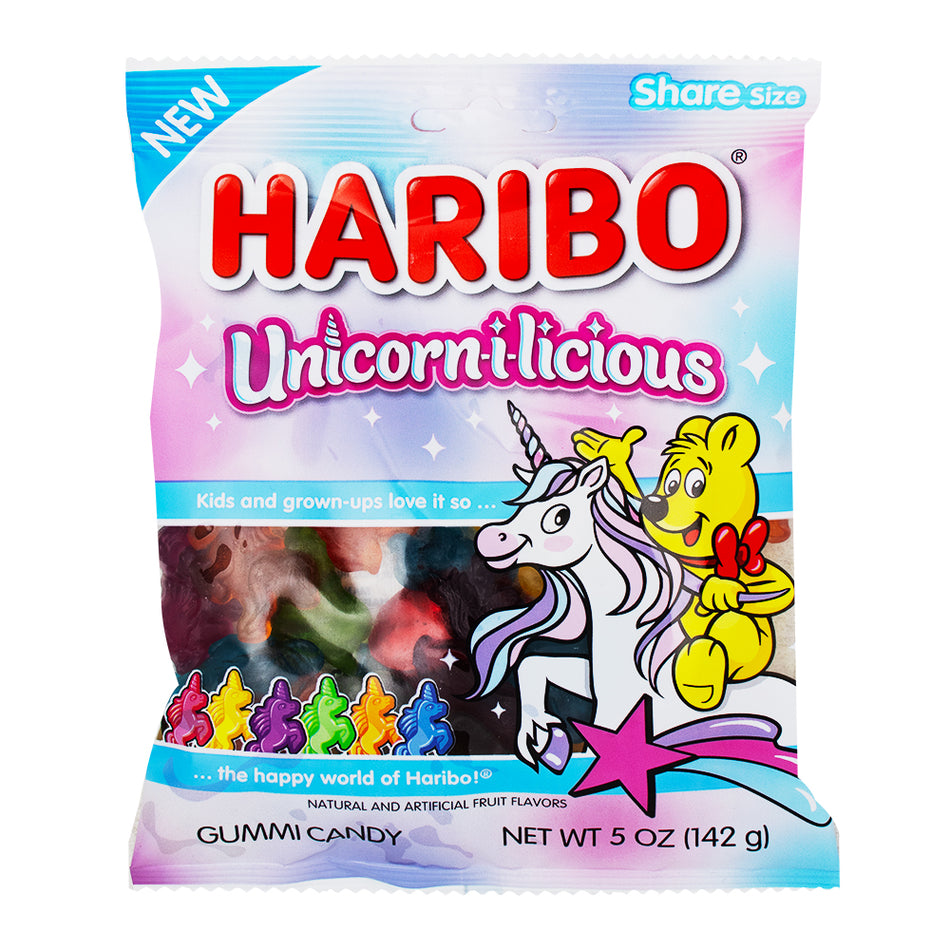 Haribo Unicorn-I-Licious Gummy Candy - 5oz