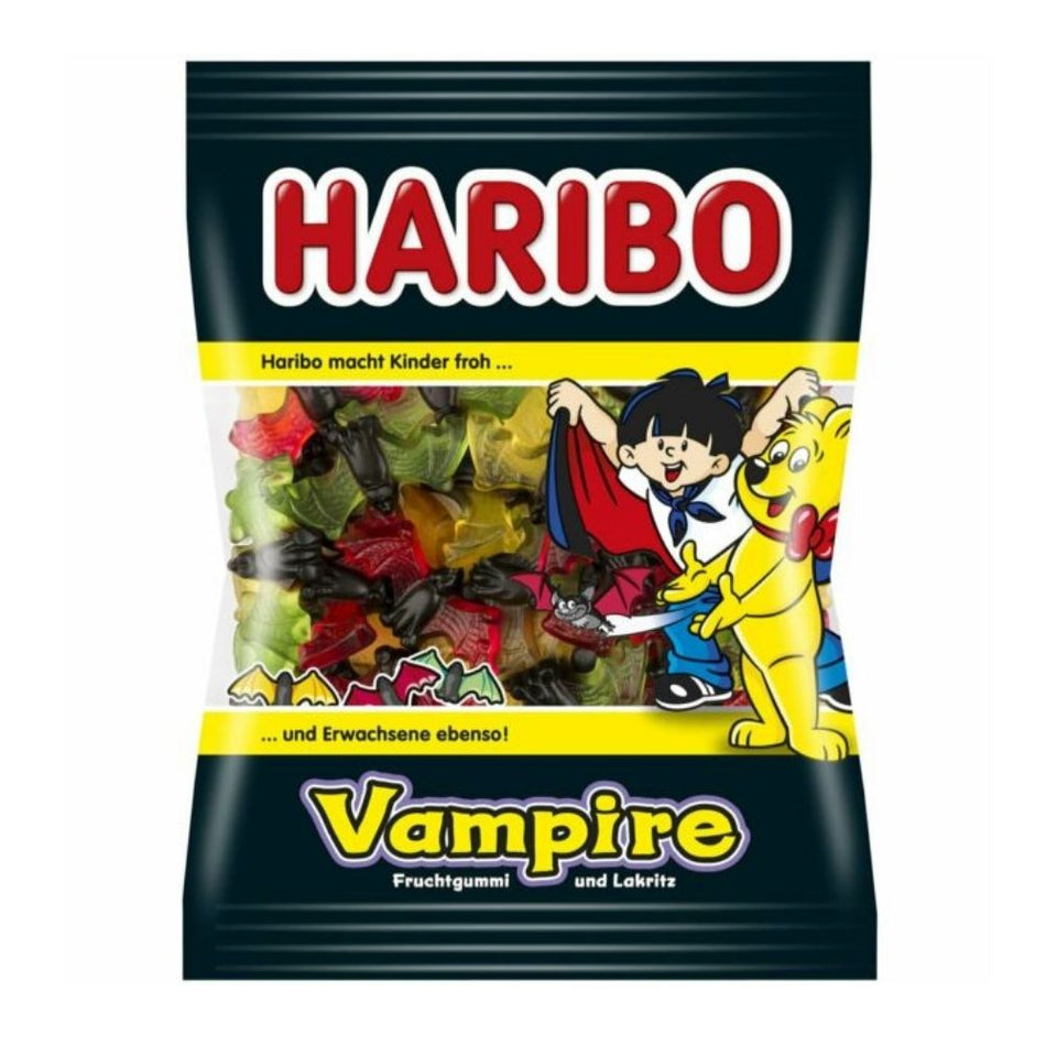 Halloween Haribo Vampire Bats Candy - 200g-Halloween Candy-Haribo Gummies-Fruity Candy-Licorice