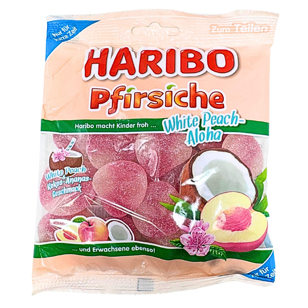 Haribo White Peach Aloha (Germany) - 175g