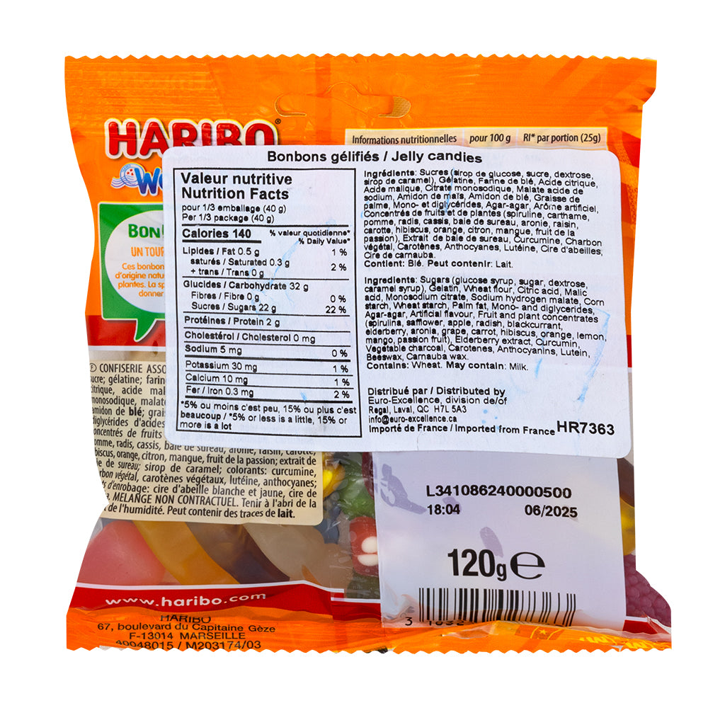 Haribo World Mix - 120g  Nutrition Facts Ingredients
