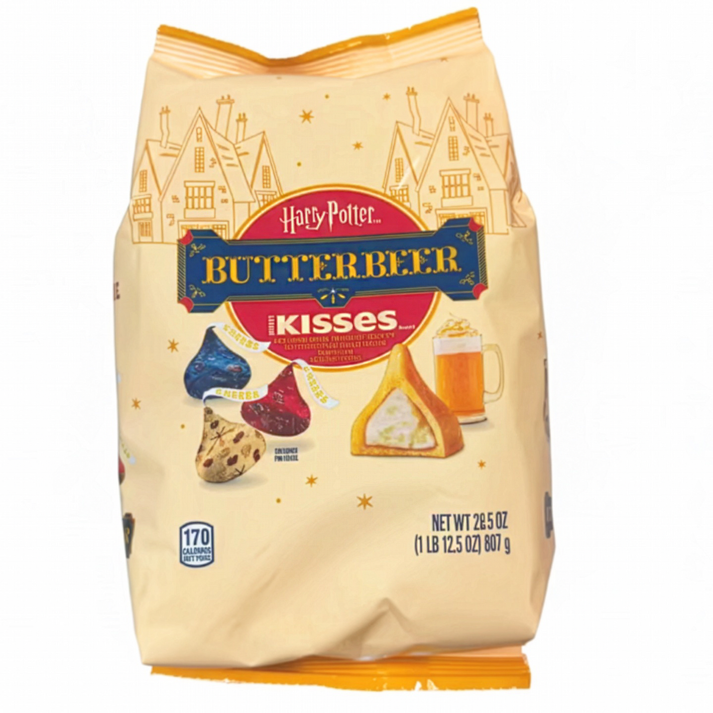 Hershey's Harry Potter Butterbeer Kisses Stand Up Bag - 28.5oz Lighter