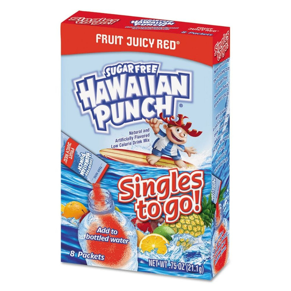 Hawaiian Punch Fruit Juicy Red Singles To Go Drink Mix
