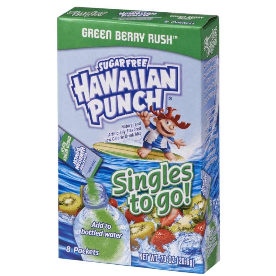 Hawaiian Punch Green Berry Rush Singles To Go Drink Mix