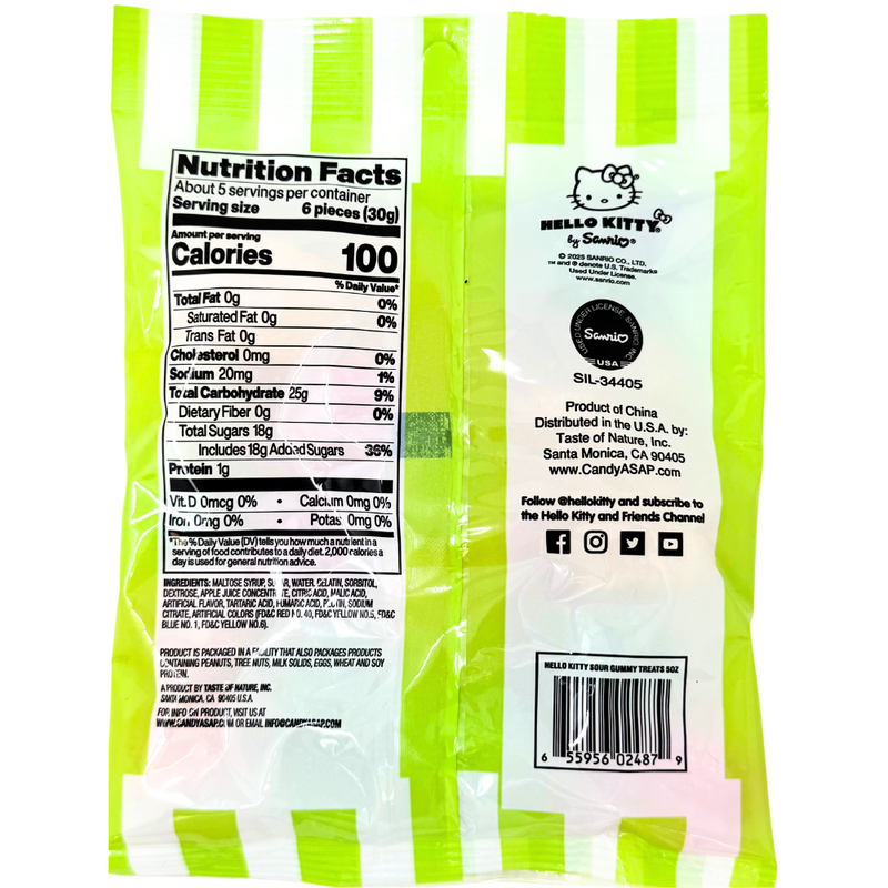 Hello Kitty Sour Gummi Treats - 5oz