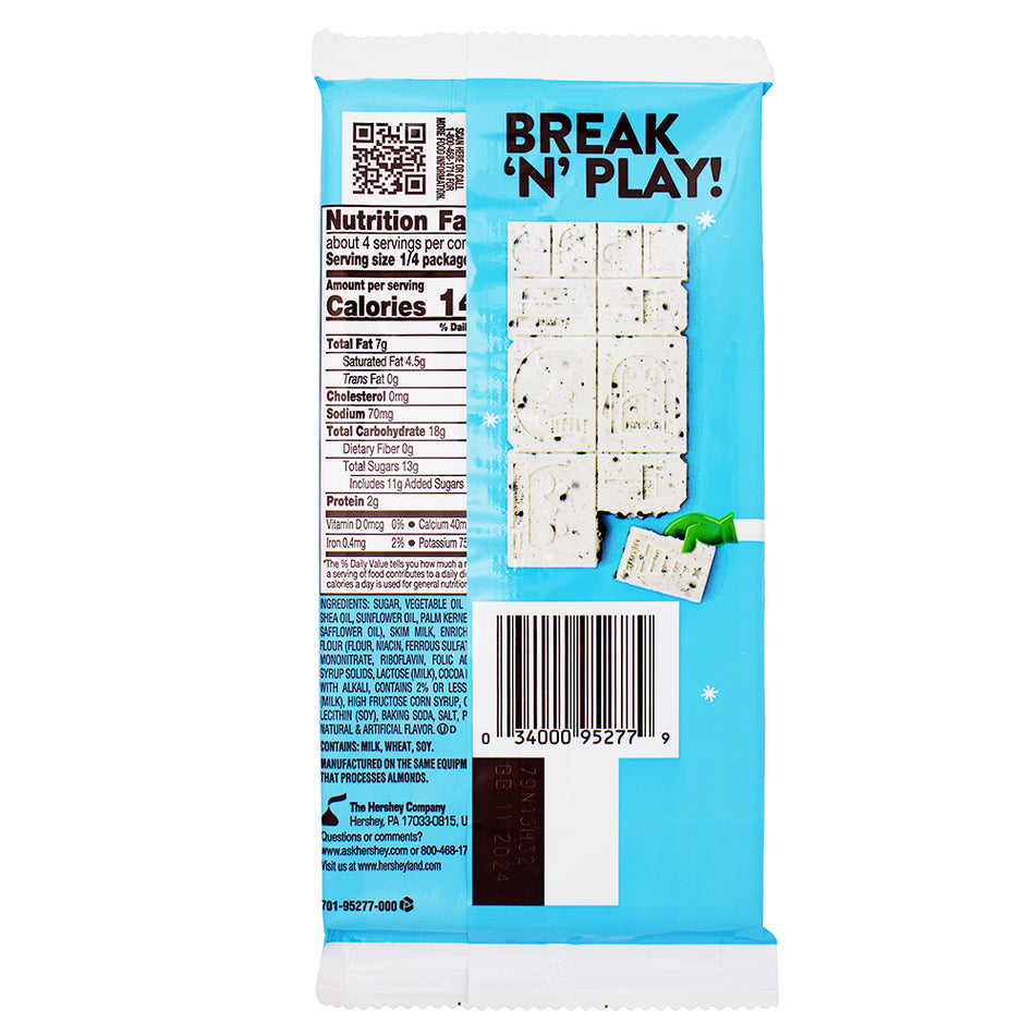 Hershey's Build-a-Snowman Cookies n Creme - 4oz Nutrition Facts Ingredients