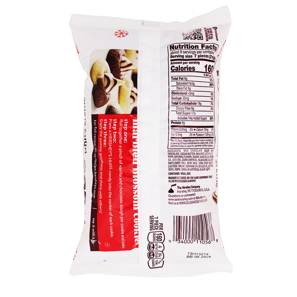 Hershey's Christmas Hugs - 10.1oz Nutrition Facts Ingredients-Hershey’s Kisses-Christmas chocolate-Hershey's hugs