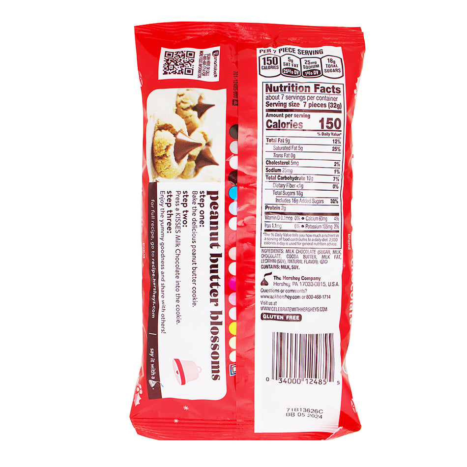 Hershey Kisses Christmas - 7.8oz Nutrition Facts Ingredients