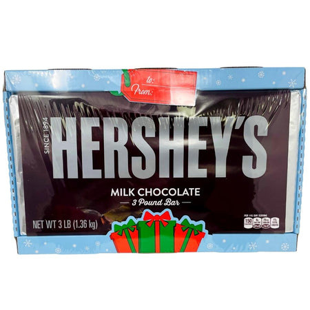 Hershey's Christmas Milk Chocolate 3LB Bar