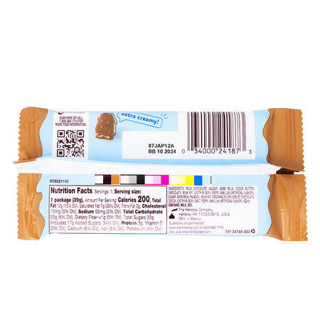 Hershey's Milklicious - 1.4oz Nutrition Facts Ingredients
