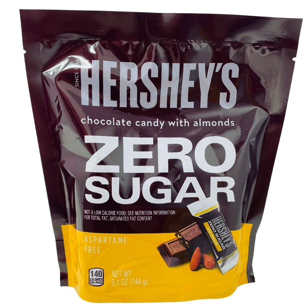 Hershey s Zero Sugar Chocolate W Almonds Candy Funhouse Candy Hershey s zero sugar chocolate w almonds candy funhouse candy