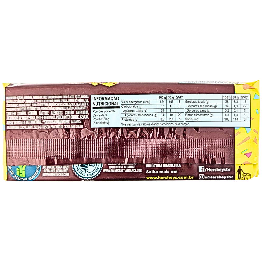 Hershey's Chocolate Wafer with Peanuts (Brazil) - 102g