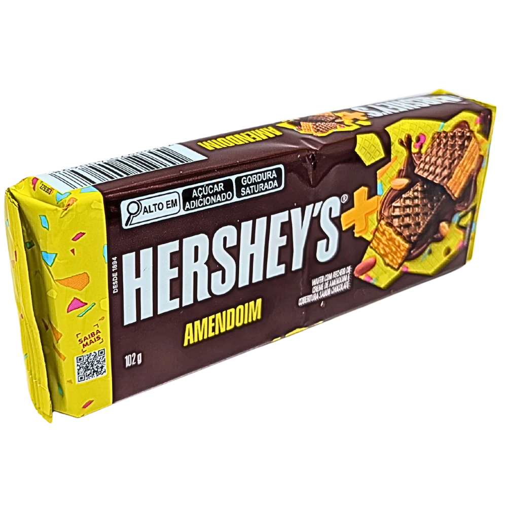 Hershey's Chocolate Wafer with Peanuts (Brazil) - 102g
