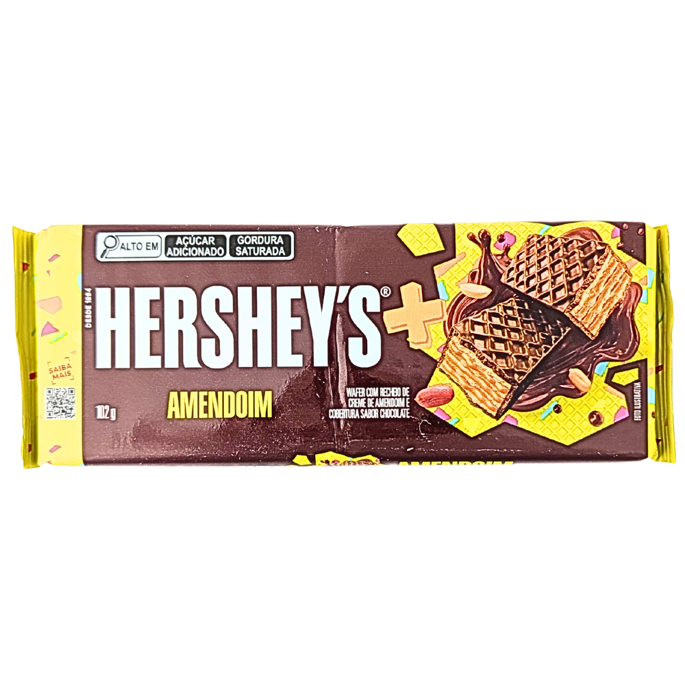 Hershey's Chocolate Wafer with Peanuts (Brazil) - 102g