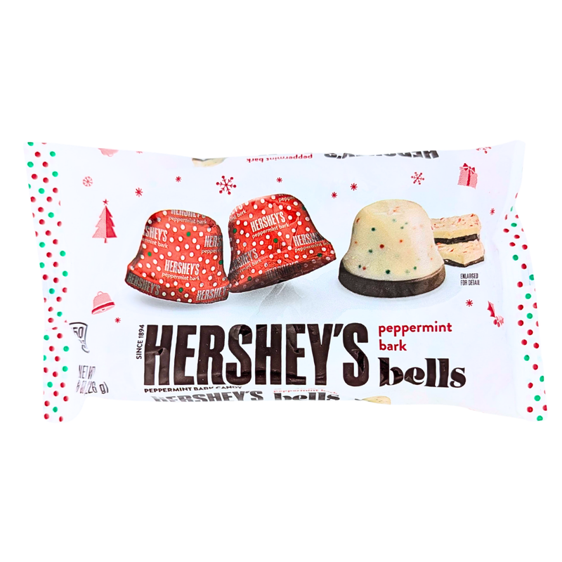 Hershey's Christmas Peppermint Bark Bells - 8oz