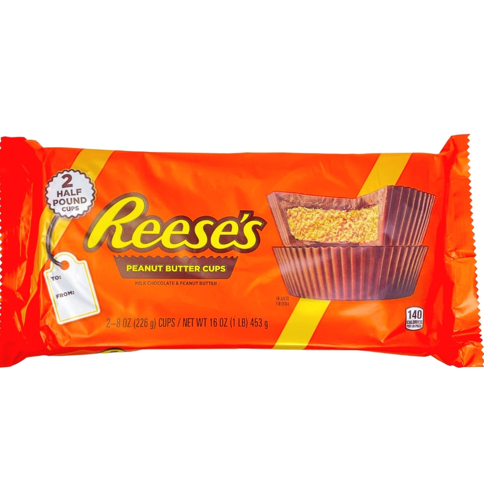 Christmas Reese's Giant Peanut Butter Cups 2 Cups 1 LB Each