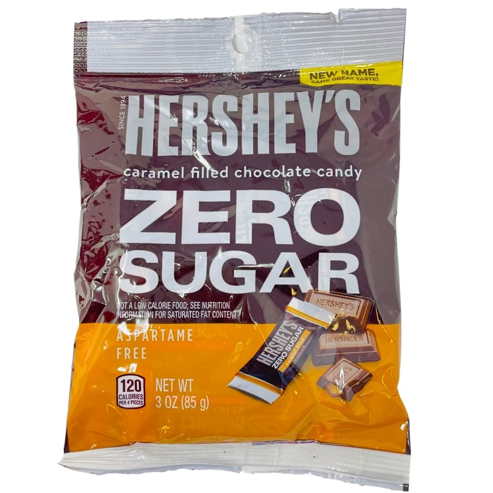 Hershey's Sugar Free Peg Chocolate Filled w/Caramel - 3oz-Sugar free candy-Sugar free chocolate-Caramel chocolate 