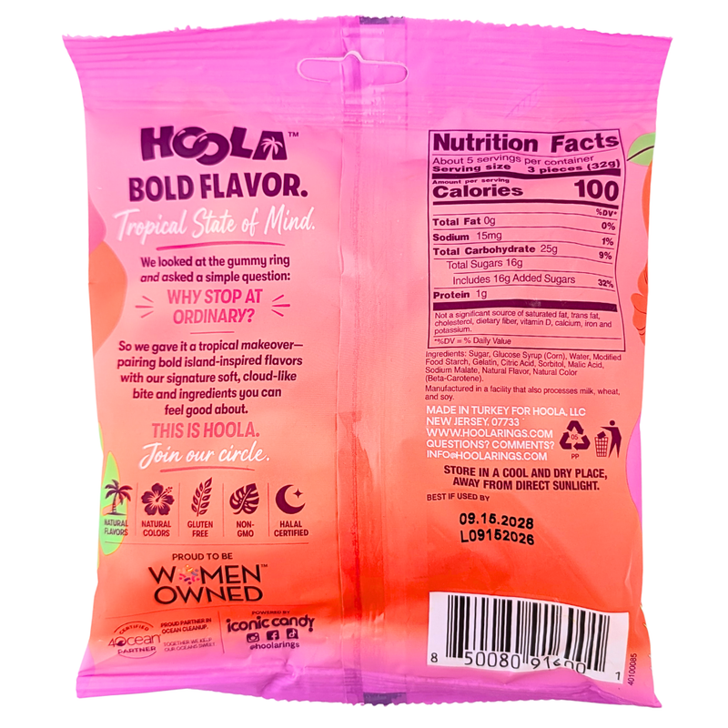 Hoola Peach Mango Rings - 6oz