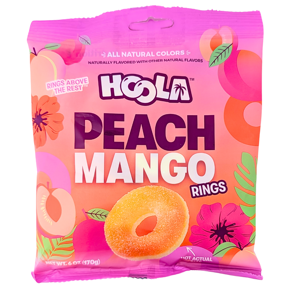Hoola Peach Mango Rings - 6oz