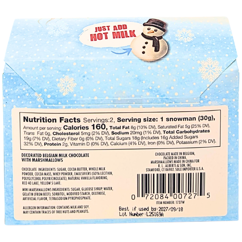 Hot Cocoa Snowmen Toppers - 60g