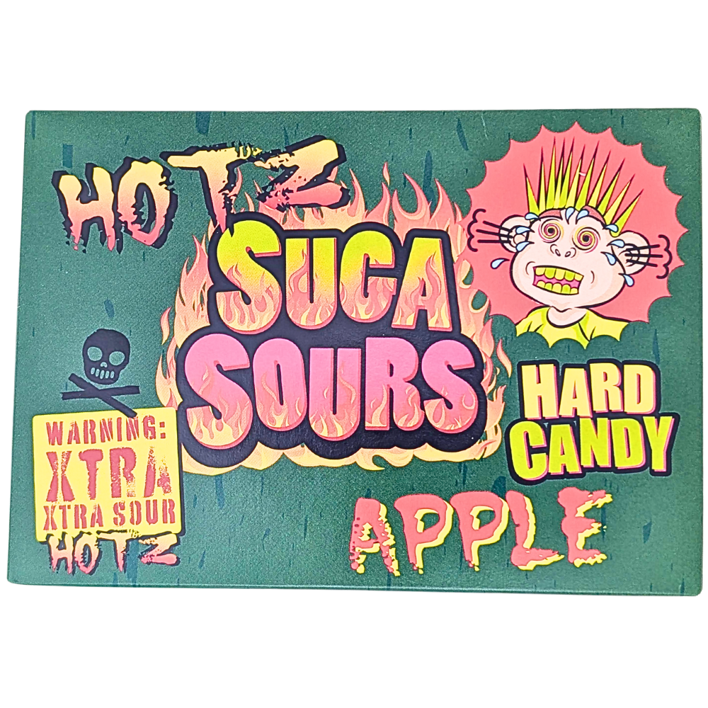 Hotz Suga Sours Apple Hard Candy Theatre Box - 100g
