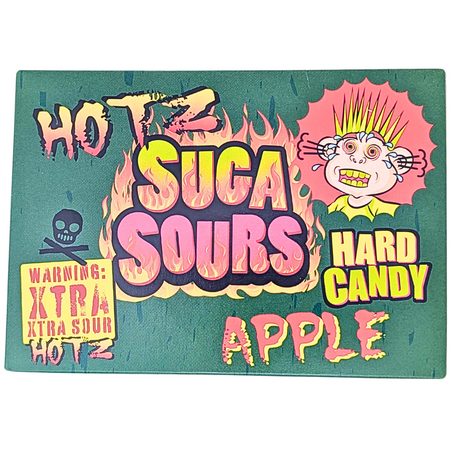 Hotz Suga Sours Apple Hard Candy Theatre Box - 100g