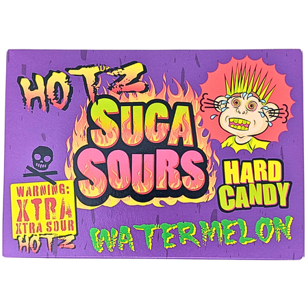 Hotz Suga Sours Watermelon Hard Candy Theatre Box - 100g