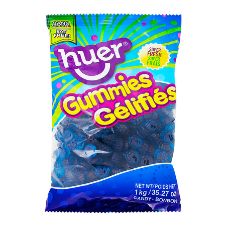 Huer Blue Razzberries Gummies - 1kg - Gummy Candy - Bulk Candy