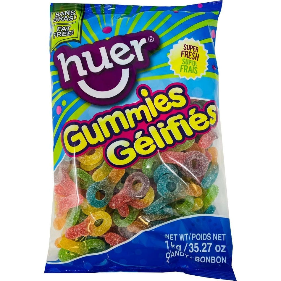Huer Gummy Sour Suckers - 1kg, Gummie Candy, Gummy Candy, Fun Gummies, Soft Gummies, Fruity Gummies, Soft Gummy