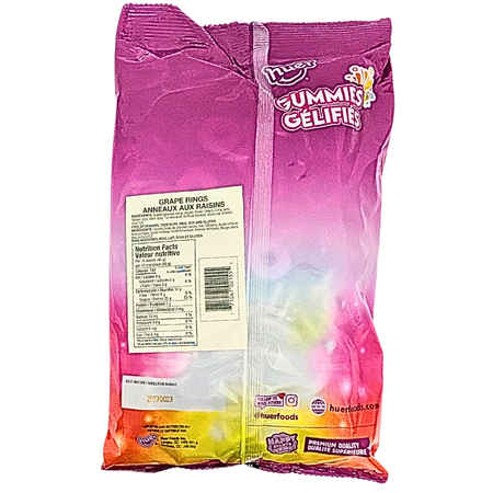 Huer Grape Sour Rings Gummies - 1kg