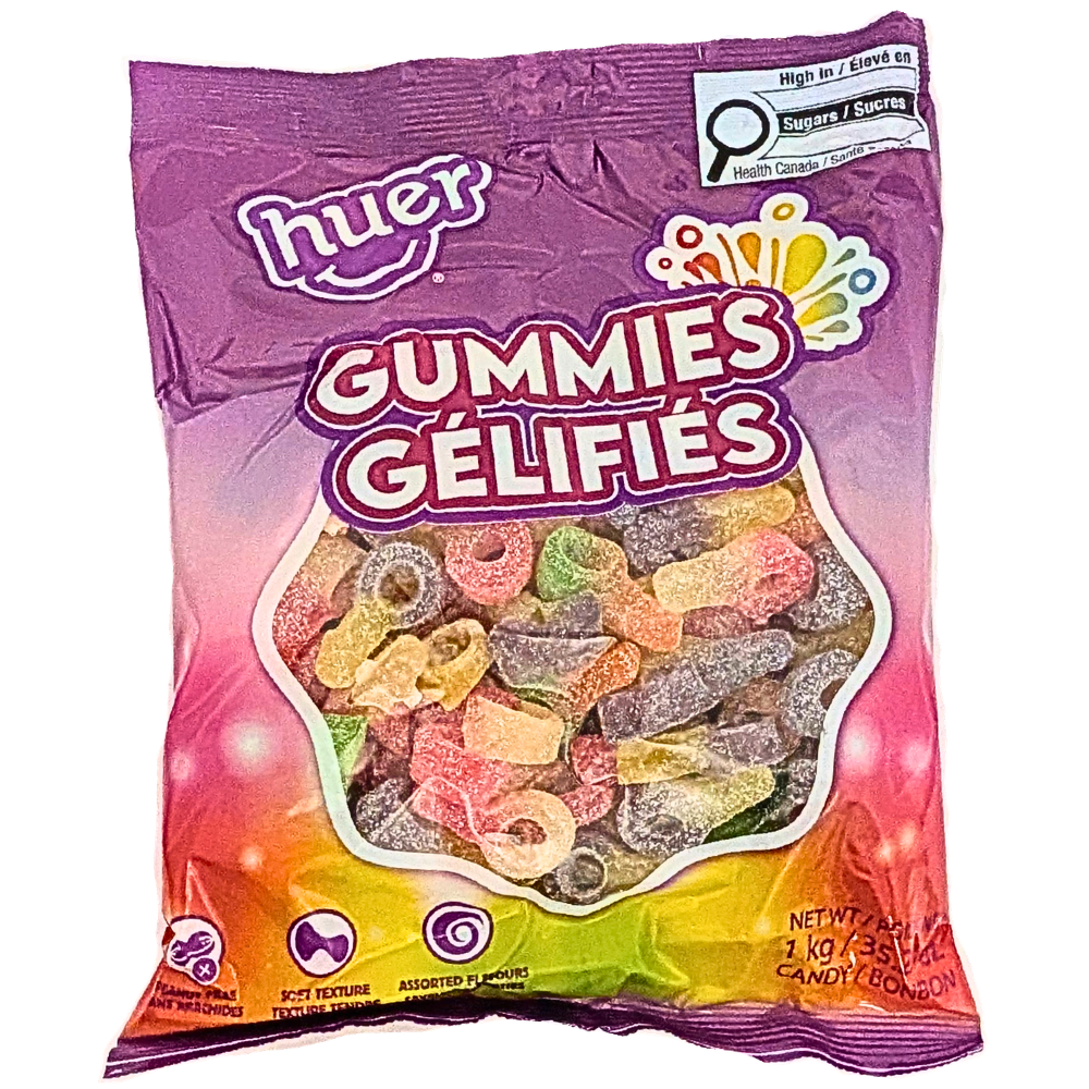Huer Mini Sour Suckers - 1kg