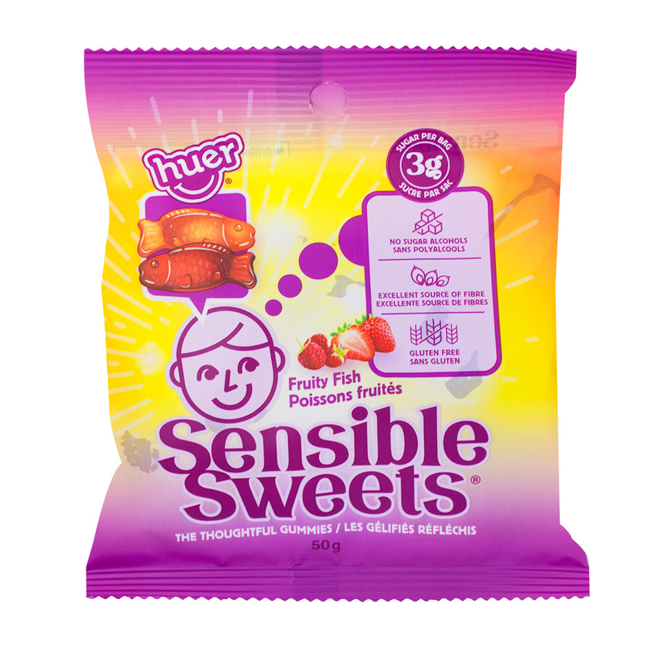 Huer Sensible Sweets Fruity Fish - Low Sugar 50g