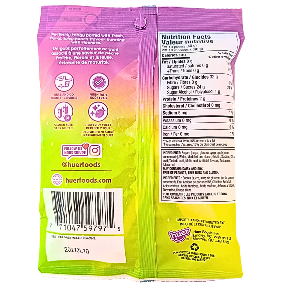 Huer Sour Peach Slices - 120g