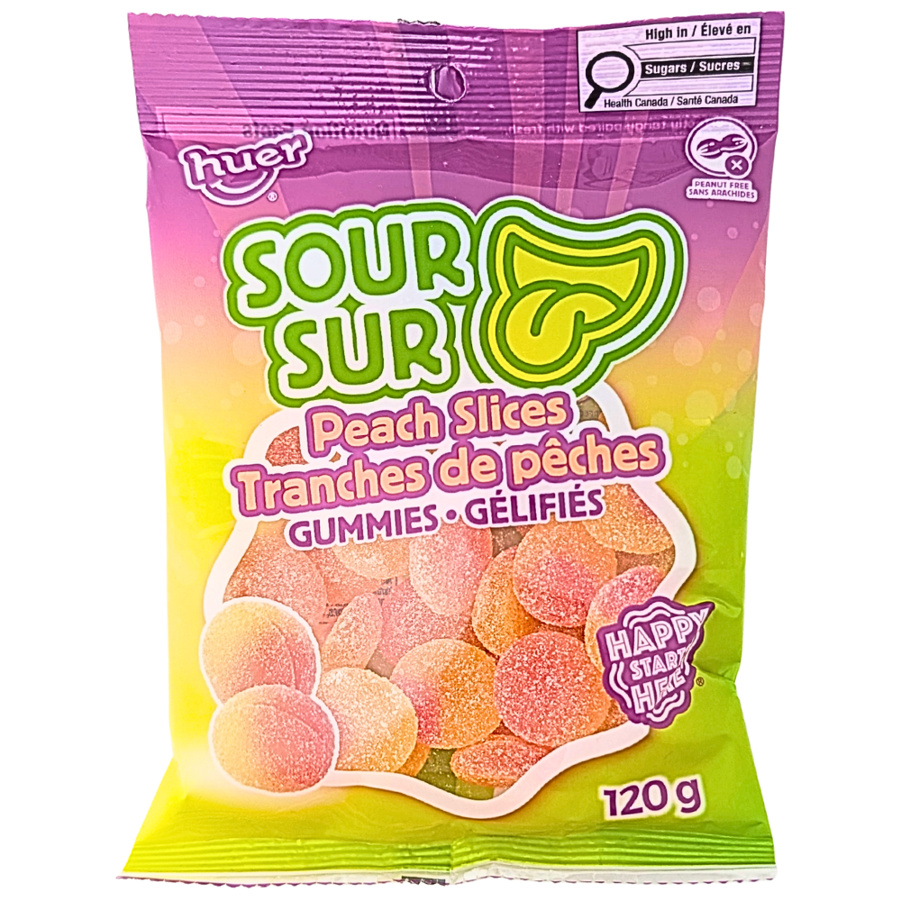 Huer Sour Peach Slices - 120g