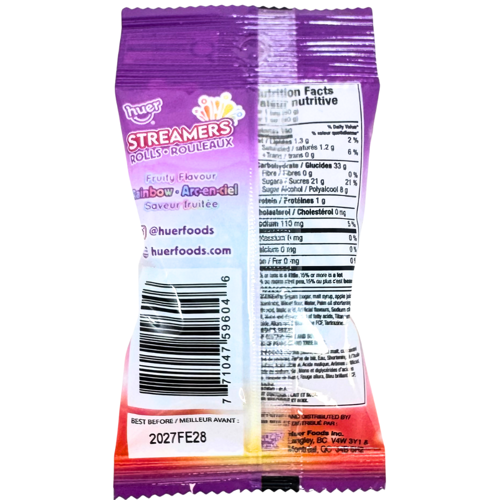 Huer Streamers Rolls Sour - 40g