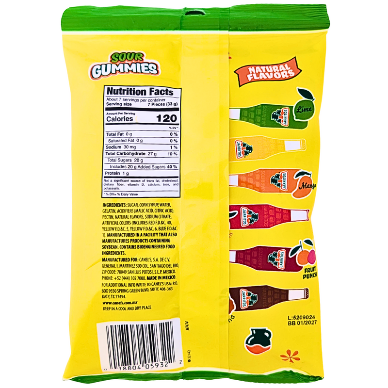 Jarritos Sour Gummies - 8oz