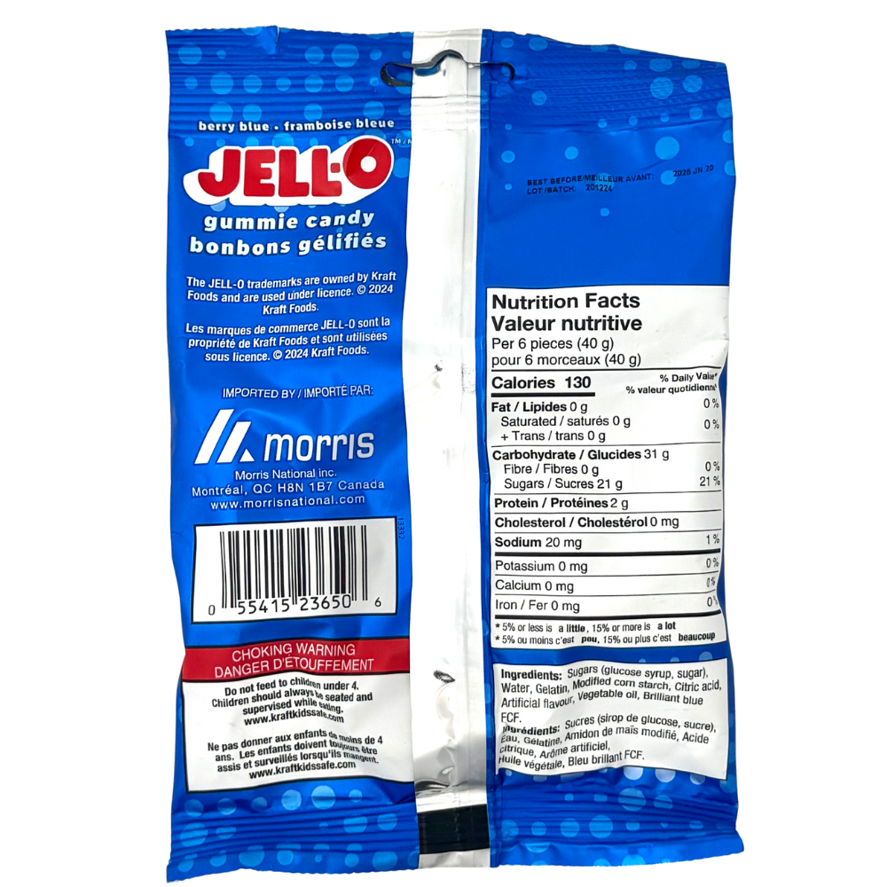 JELL-O Berry Blue Rings - 127g
