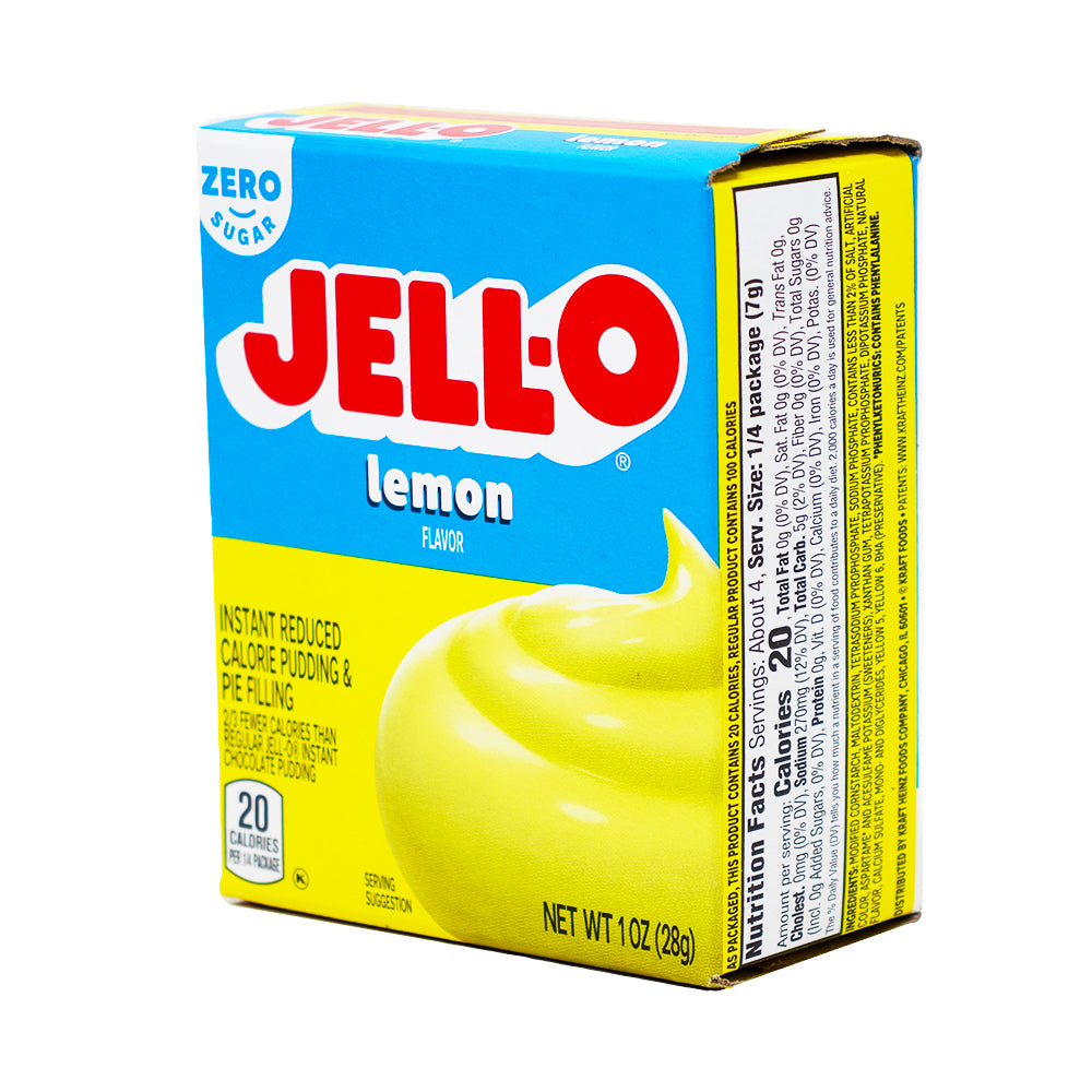Jell-O Instant Pudding Sugar Free Lemon - 1oz | Candy Funhouse
