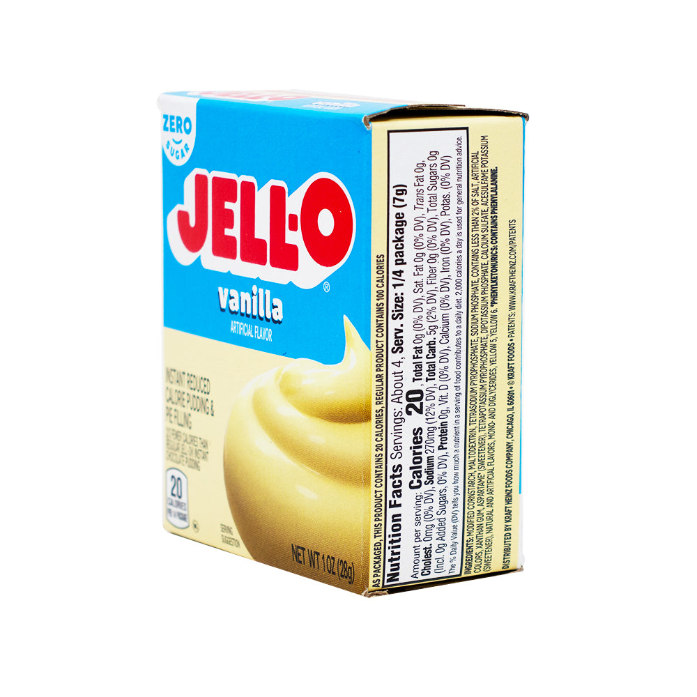Jell-O Instant Pudding Sugar Free Vanilla - 1oz | Candy Funhouse