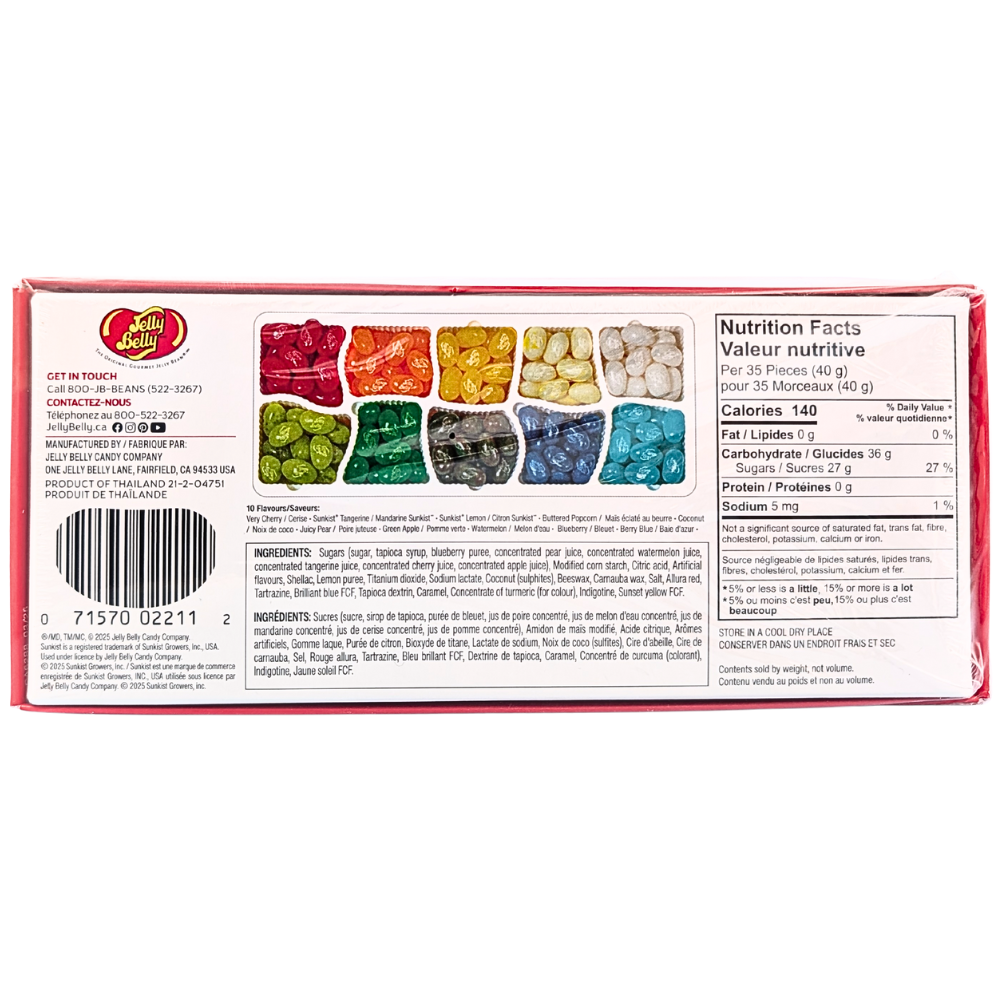 Jelly Belly 10 Flavour Christmas Gift Box - 120g