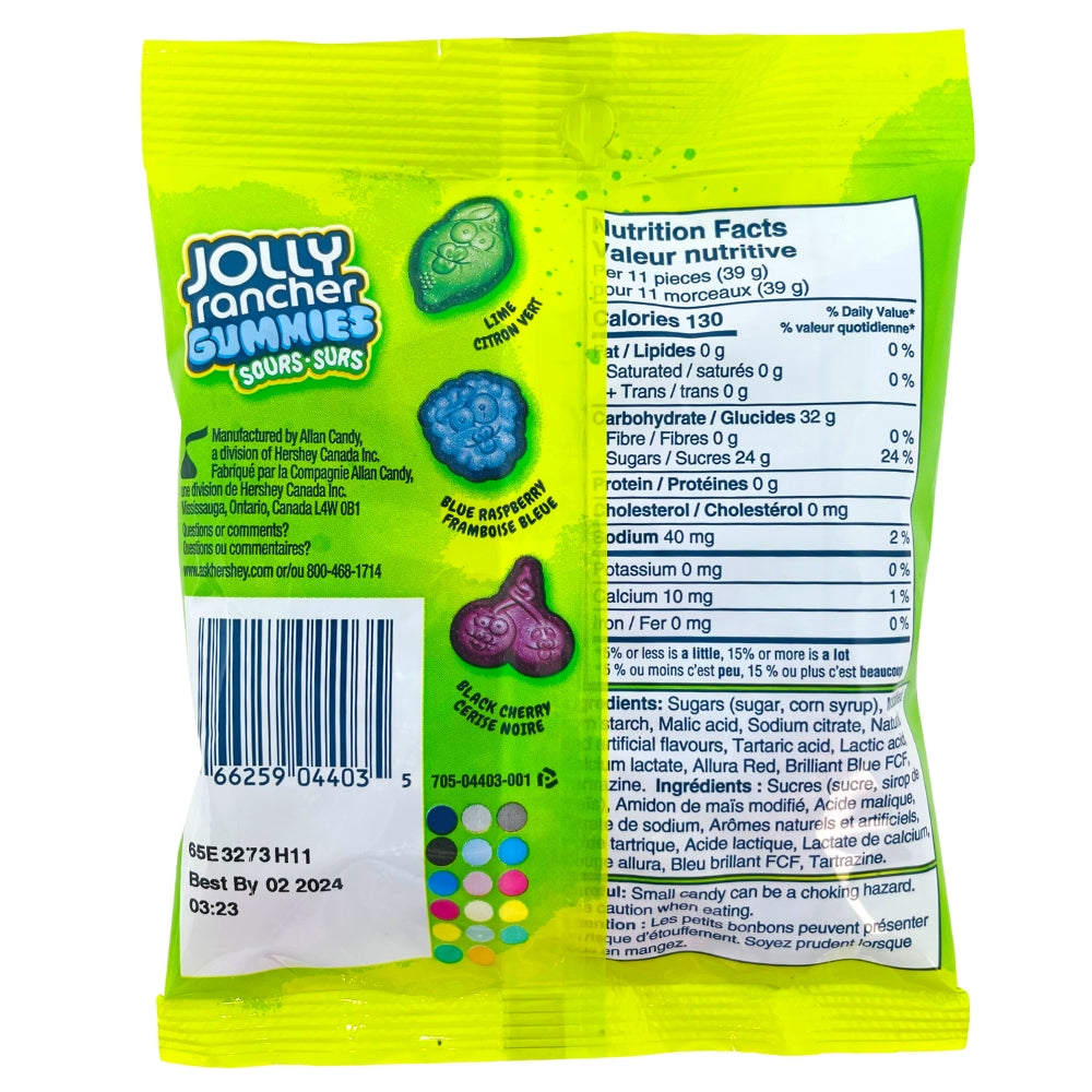 Jolly Rancher Gummies Sours 182g Candy Funhouse Candy Funhouse Us