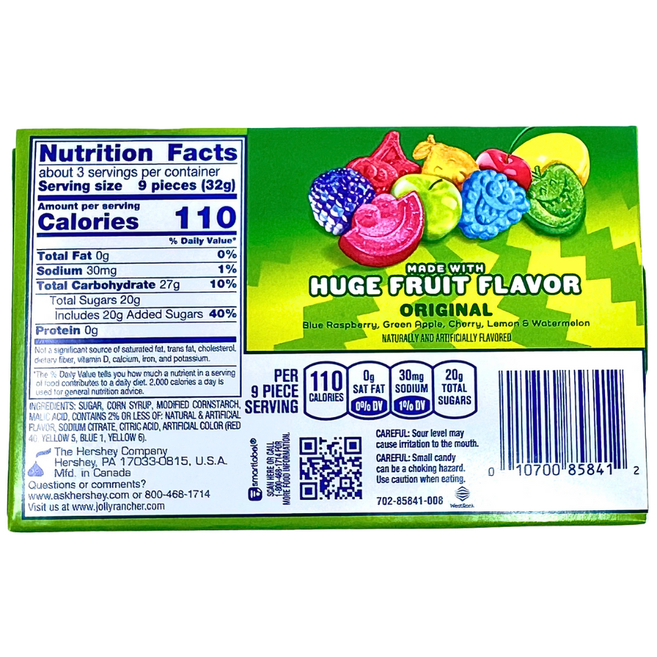 Jolly Rancher Gummies Sours Theater Pack-3.5 oz.